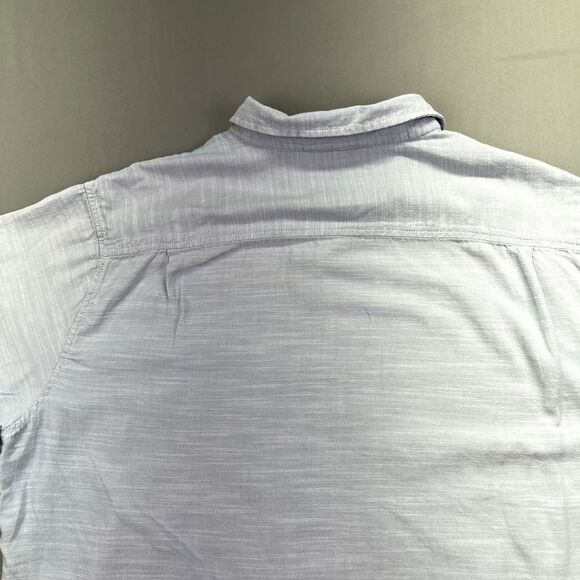 Weatherproof Button Up Shirt Men's XXL Blue White Color Blend 100% Cotton - Picture 14 of 15